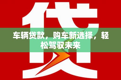 信丰车辆贷款，购车新选择，轻松驾驭未来