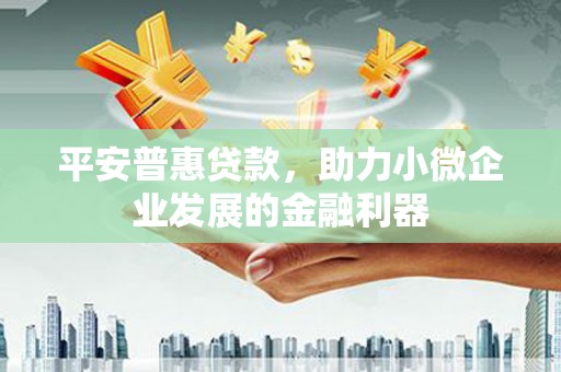 信丰平安普惠贷款，助力小微企业发展的金融利器