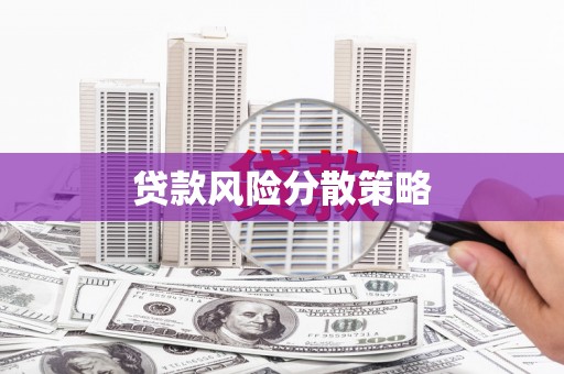 信丰贷款风险分散策略